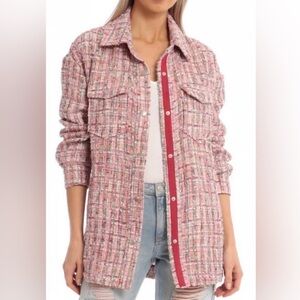 Avec Les Filles Long Tweed Shacket